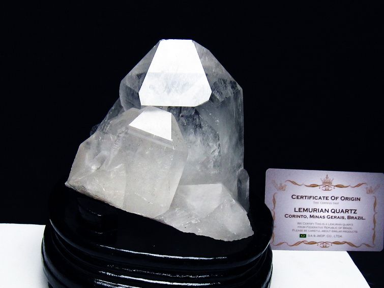 レムリアンシード水晶クラスター ミナスジェライス州コリント産 ※証明書付き[T760-3350] 1枚目