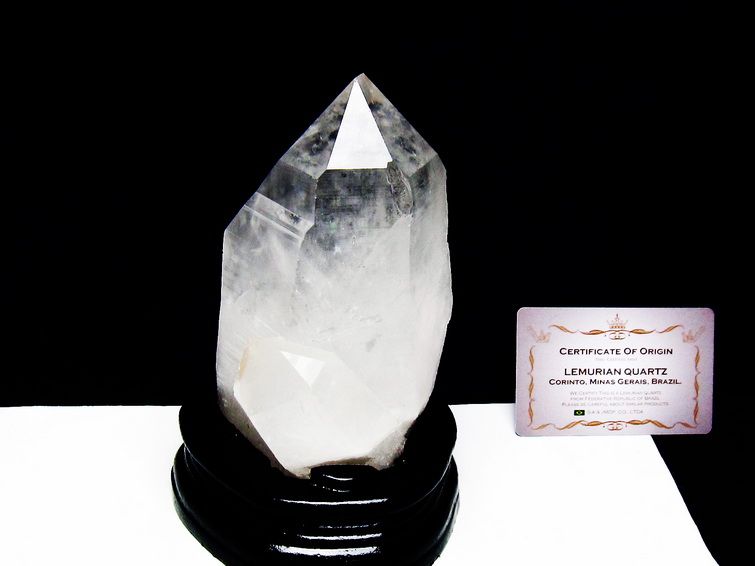 レムリアンシード水晶クラスター ミナスジェライス州コリント産 ※証明書付き[T760-3353] 1枚目