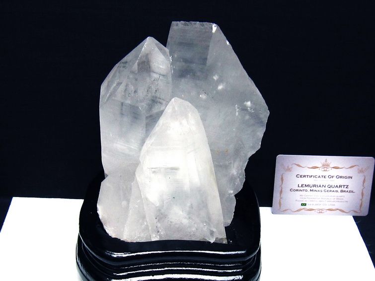 1.3Kg レムリアンシード水晶クラスター ミナスジェライス州コリント産 ※証明書付き[T760-3355] 1枚目