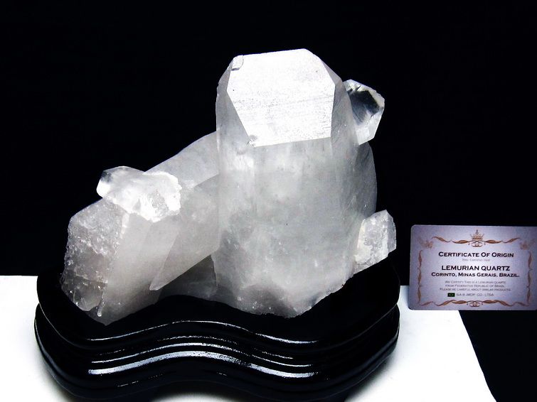 2Kg レムリアンシード水晶クラスター ミナスジェライス州コリント産 ※証明書付き[T760-3372] 1枚目