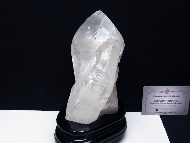 1.2Kg レムリアンシード水晶クラスター ミナスジェライス州コリント産 ※証明書付き[T760-3380] 1枚目