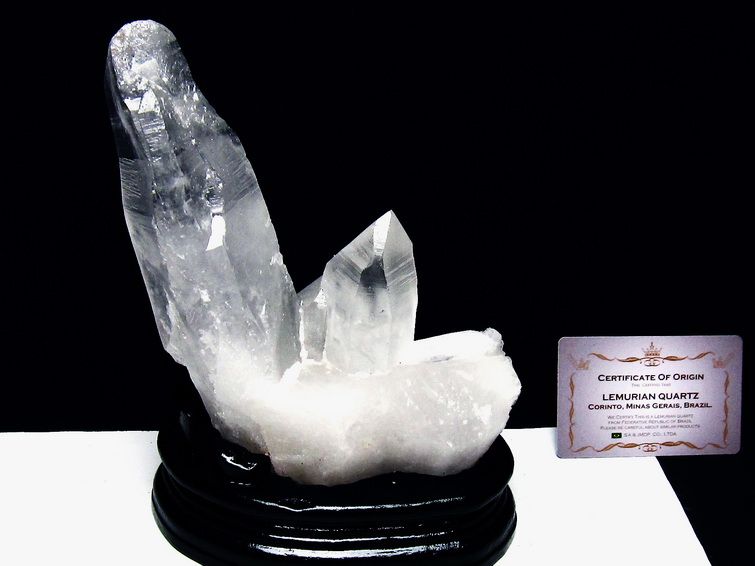 レムリアンシード水晶クラスター ミナスジェライス州コリント産 ※証明書付き[T760-3384] 1枚目