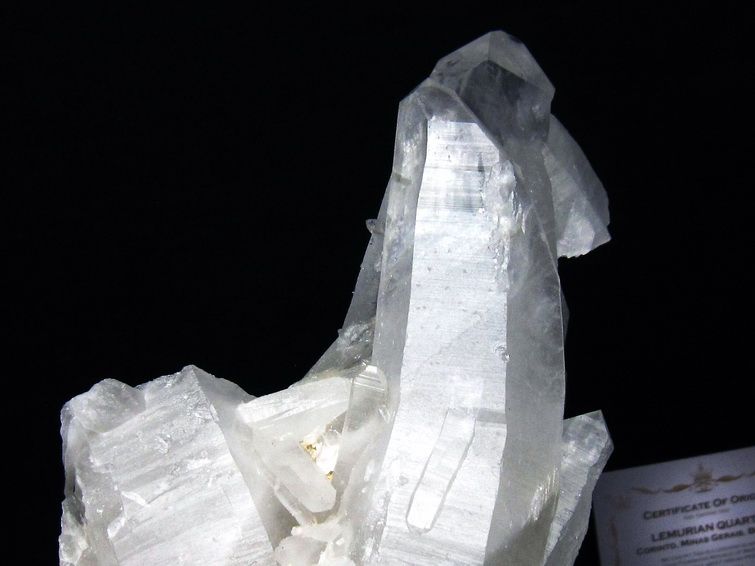 1.6Kg レムリアンシード水晶クラスター ミナスジェライス州コリント産 ※証明書付き[T760-3385] 2枚目