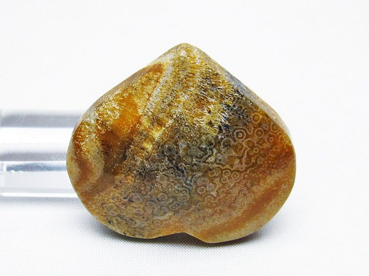 ルチルインアゲート ハート 置物[T763-3472] 3枚目