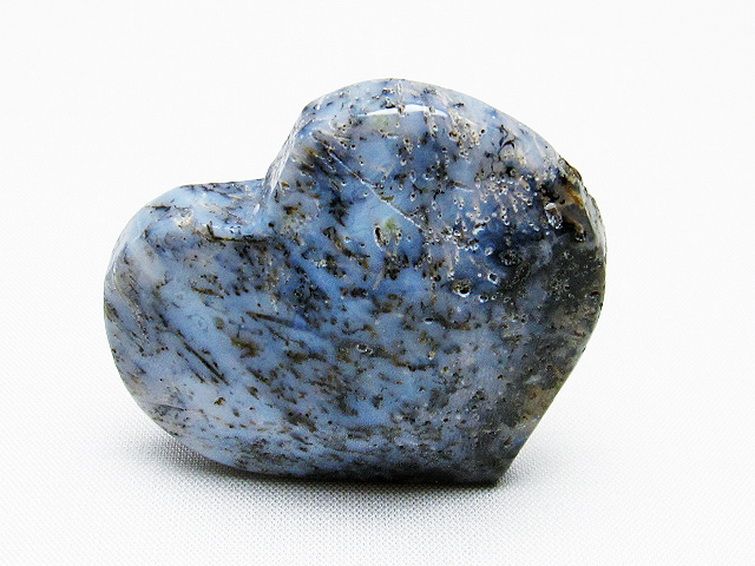 ルチルインアゲート ハート 置物[T763-3473] 1枚目