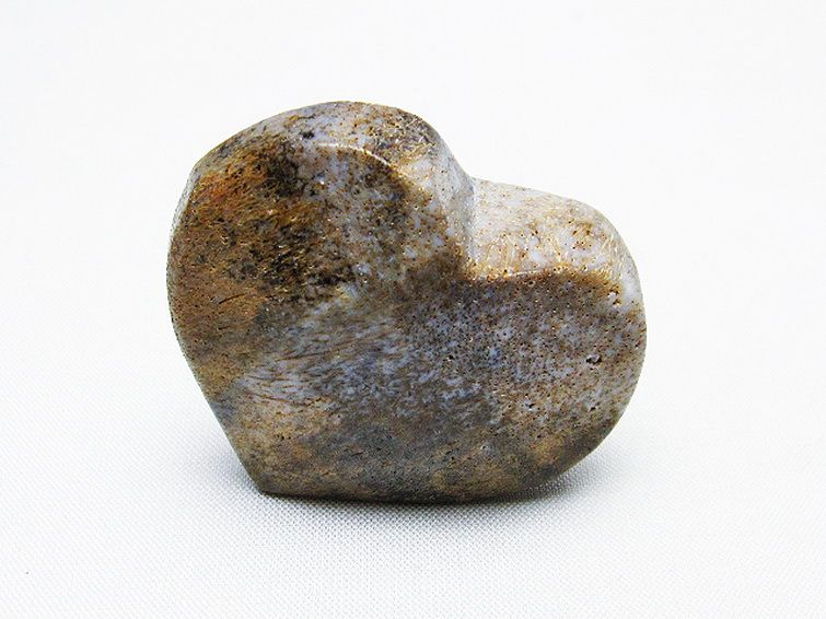 ルチルインアゲート ハート 置物[T763-3487] 1枚目