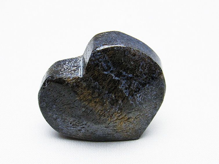 ルチルインアゲート ハート 置物[T763-3518] 1枚目