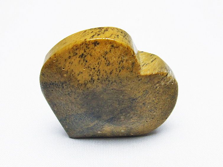 ルチルインアゲート ハート 置物[T763-3519] 1枚目