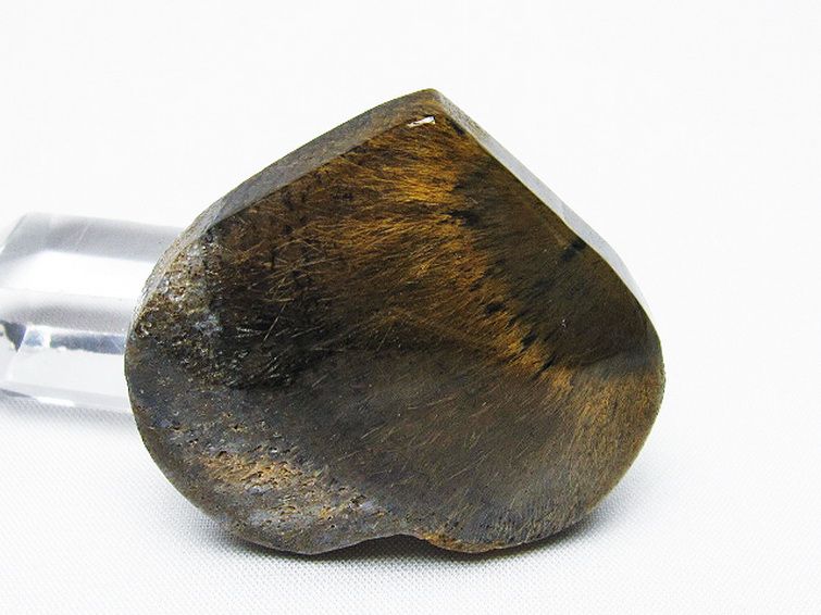 ルチルインアゲート ハート 置物[T763-3547] 3枚目