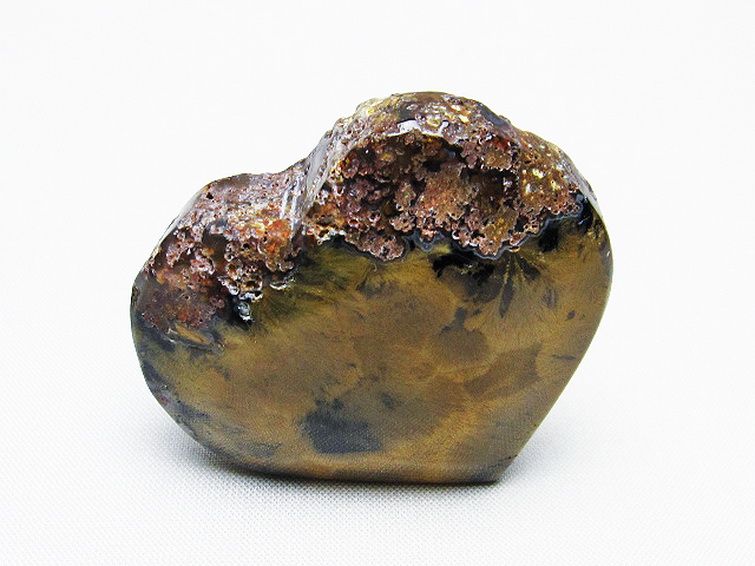 ルチルインアゲート ハート 置物[T763-3630] 2枚目