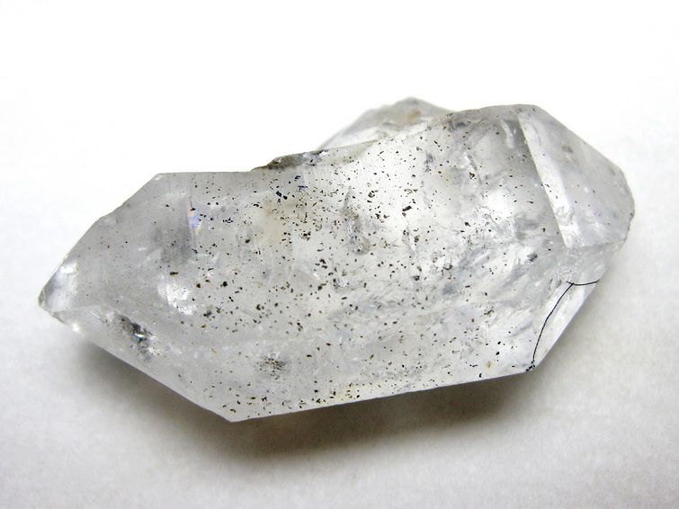 水入り スティブナイト（輝安鉱）入り | ハーキマーダイヤモンド水晶 原石[T768-2320] 3枚目