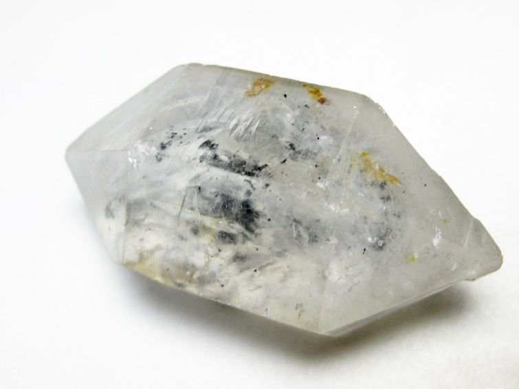 水入り スティブナイト（輝安鉱）入り | ハーキマーダイヤモンド水晶 原石[T768-2352] 3枚目