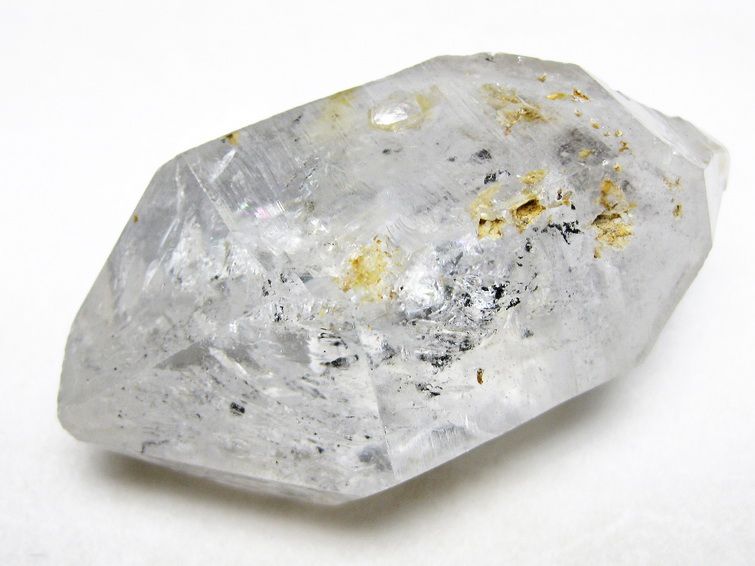 水入り スティブナイト（輝安鉱）入り | ハーキマーダイヤモンド水晶 原石[T768-2359] 3枚目