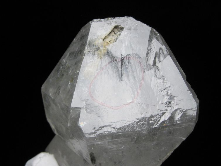 水入り スティブナイト（輝安鉱）入り | ハーキマーダイヤモンド水晶 原石[T768-2385] 3枚目