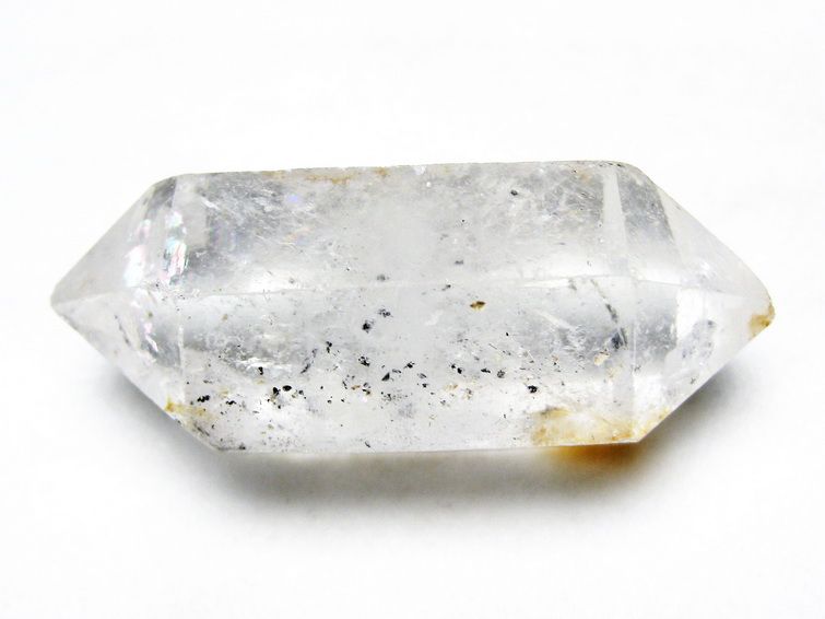 スティブナイト（輝安鉱）入り | ハーキマーダイヤモンド水晶 原石[T768-2462] 1枚目