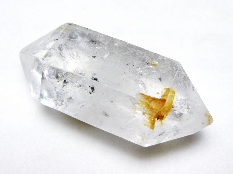 スティブナイト（輝安鉱）入り | ハーキマーダイヤモンド水晶 原石[T768-2462] 3枚目