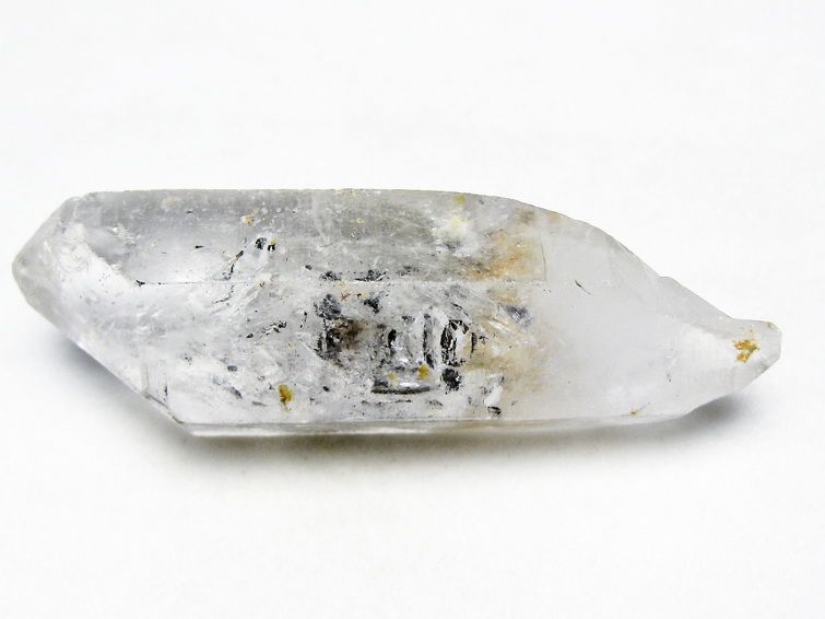 スティブナイト（輝安鉱）入り | ハーキマーダイヤモンド水晶 原石[T768-2472] 1枚目