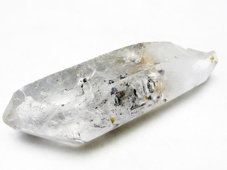 スティブナイト（輝安鉱）入り | ハーキマーダイヤモンド水晶 原石[T768-2472] 2枚目