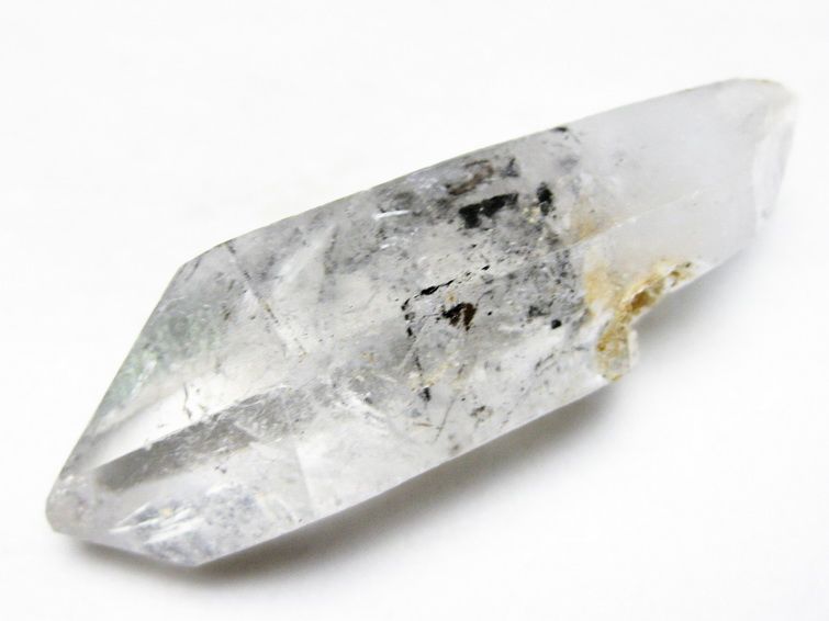 スティブナイト（輝安鉱）入り | ハーキマーダイヤモンド水晶 原石[T768-2472] 3枚目