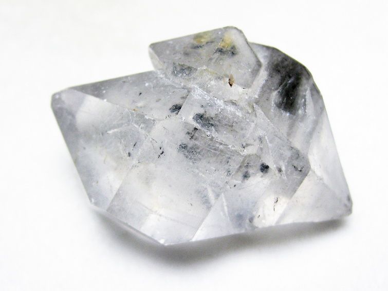 スティブナイト（輝安鉱）入り | ハーキマーダイヤモンド水晶 原石[T768-2489] 1枚目