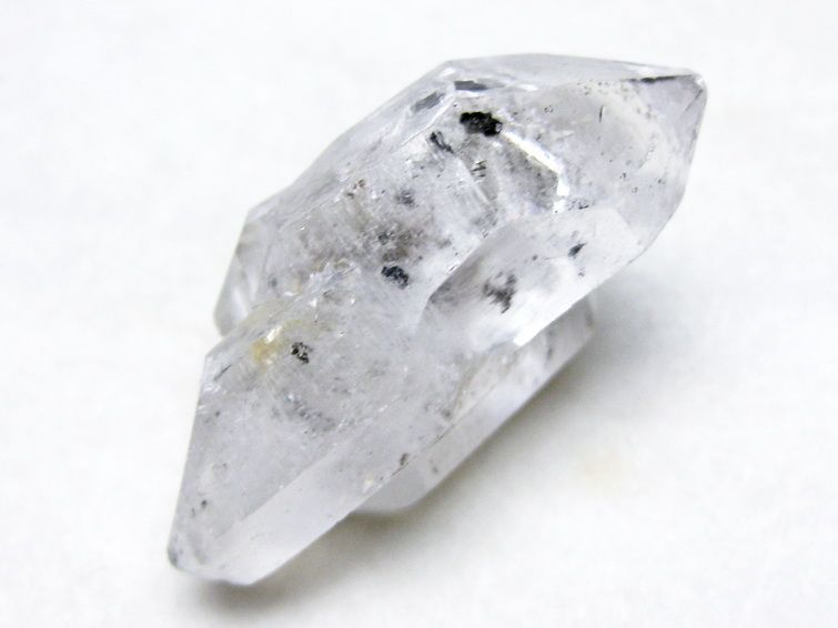 スティブナイト（輝安鉱）入り | ハーキマーダイヤモンド水晶 原石[T768-2501] 3枚目