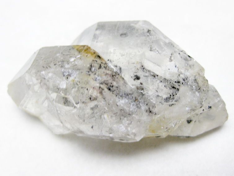 スティブナイト（輝安鉱）入り | ハーキマーダイヤモンド水晶 原石[T768-2527] 2枚目