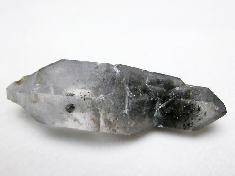 スティブナイト（輝安鉱）入り | ハーキマーダイヤモンド水晶 原石[T768-2583] 1枚目