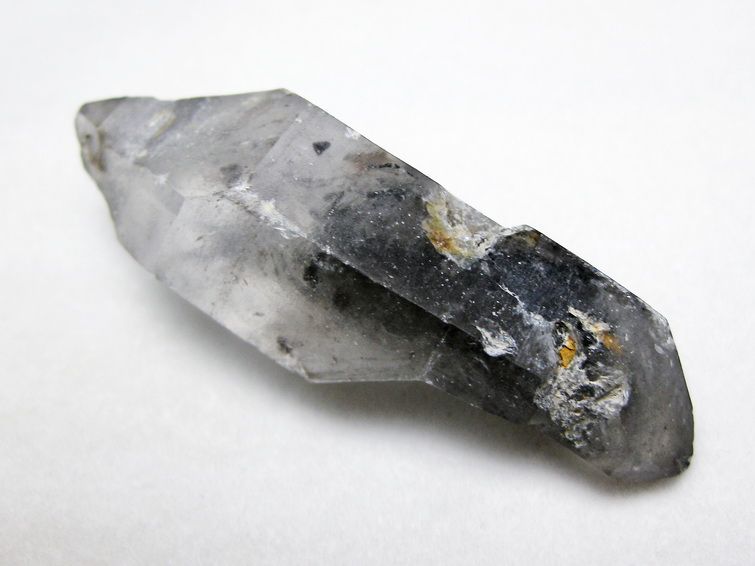 スティブナイト（輝安鉱）入り | ハーキマーダイヤモンド水晶 原石[T768-2583] 2枚目