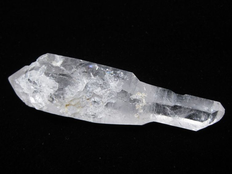 スティブナイト（輝安鉱）入り | ハーキマーダイヤモンド水晶 原石[T768-2588] 1枚目