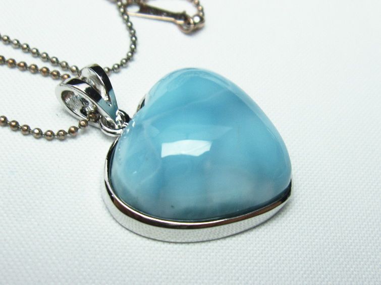 ラリマーハート ペンダント [T8-7718] 3枚目