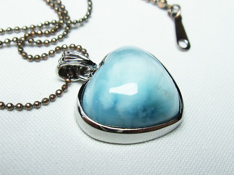 ラリマーハート ペンダント [T8-7732] 3枚目