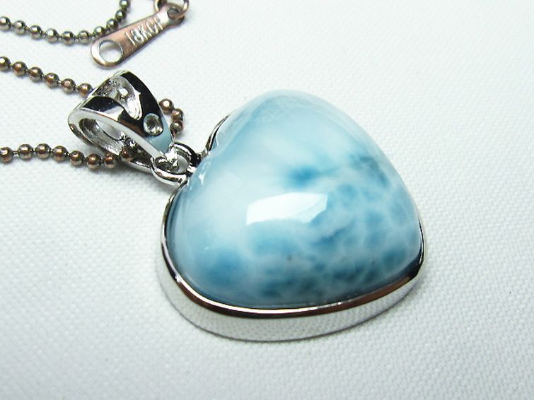 ラリマーハート ペンダント [T8-7740] 3枚目