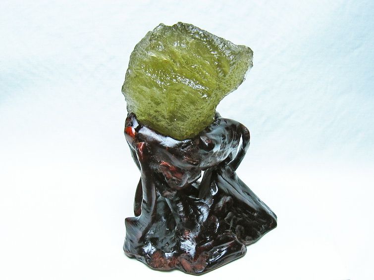 リビアングラス 原石 [t800-2075] 1枚目