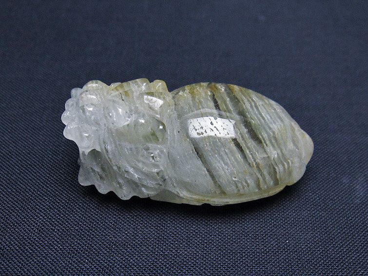 スーパーファントム水晶 龍亀 置物 [t801-519] 2枚目