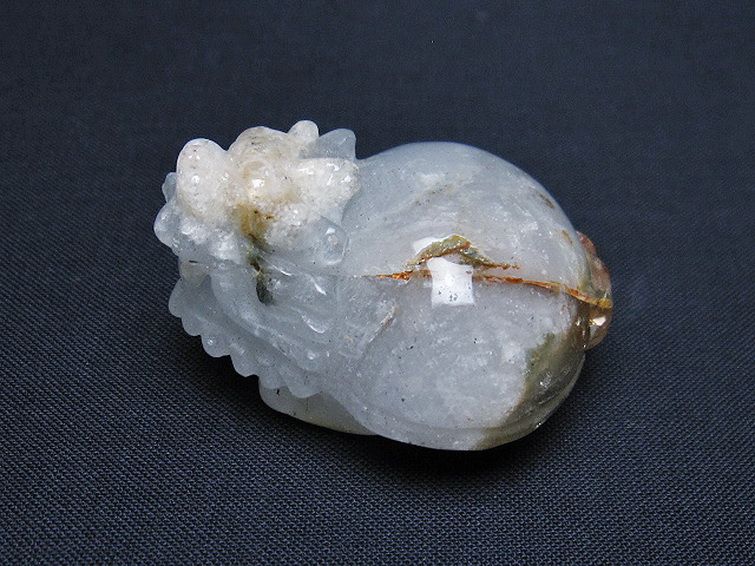 スーパーファントム水晶 龍亀 置物 [t801-524] 3枚目