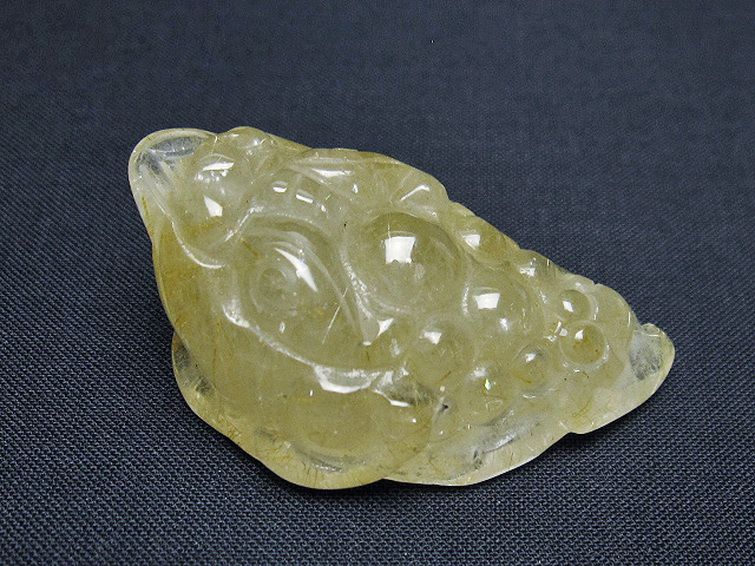 ゴールドタイチンルチル金蟾 置物 [t801-627] 3枚目