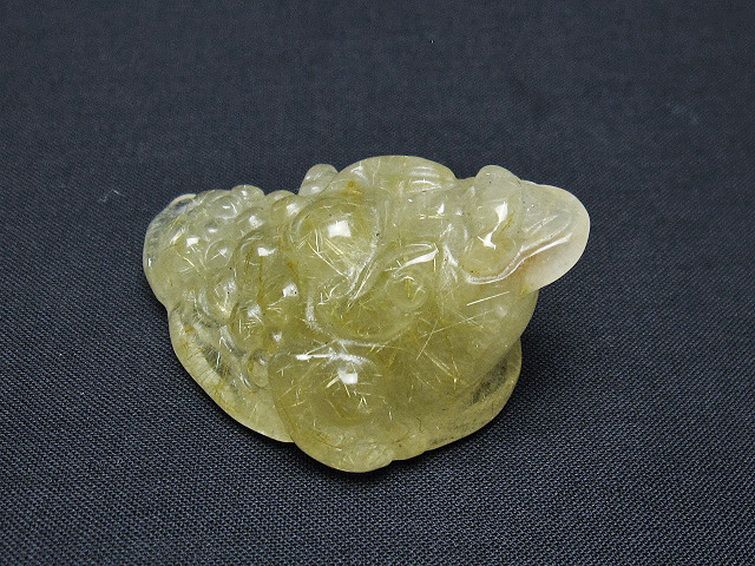 ゴールドタイチンルチル金蟾 置物 [t801-631] 1枚目