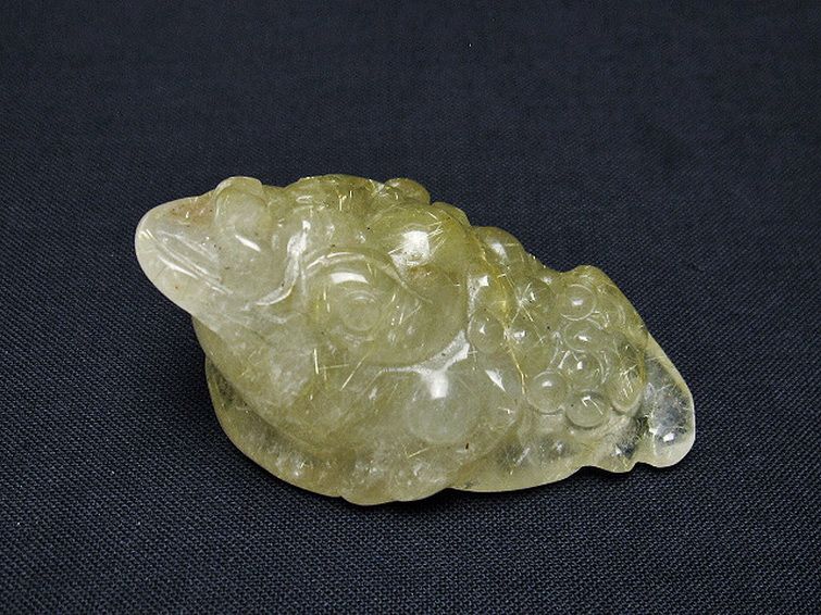 ゴールドタイチンルチル金蟾 置物 [t801-631] 3枚目