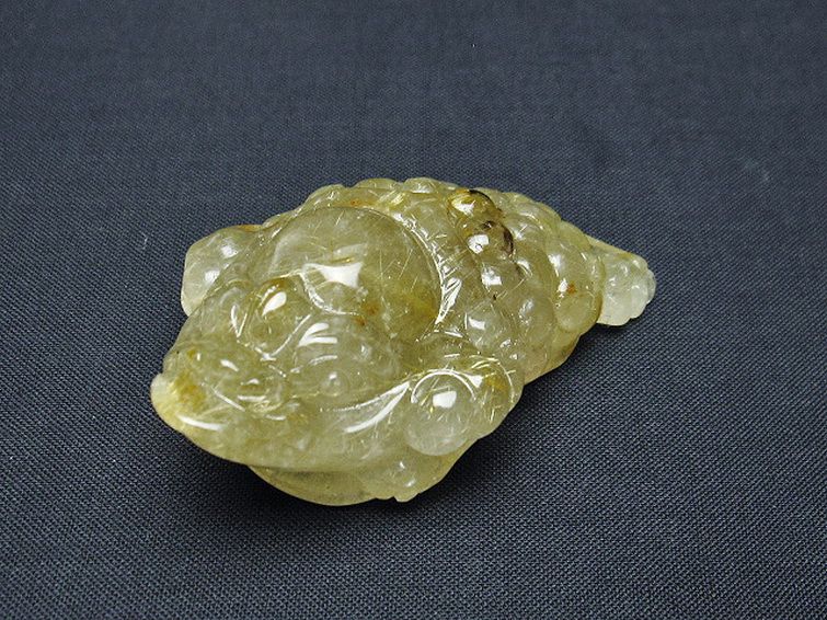 ゴールドタイチンルチル金蟾 置物 [t801-632] 1枚目