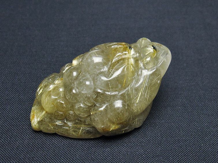 ゴールドタイチンルチル金蟾 置物 [t801-644] 2枚目