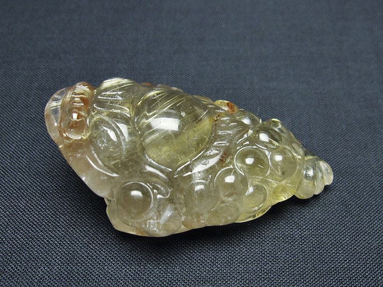 ゴールドタイチンルチル金蟾 置物 [t801-647] 3枚目