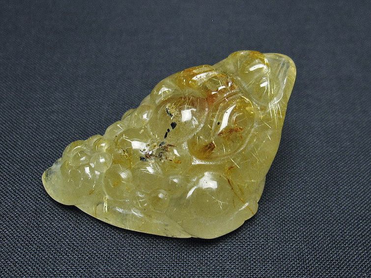 ゴールドタイチンルチル金蟾 置物 [t801-652] 3枚目