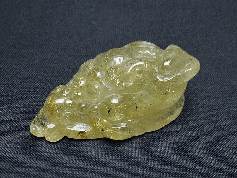 ゴールドタイチンルチル金蟾 置物 [t801-653] 2枚目