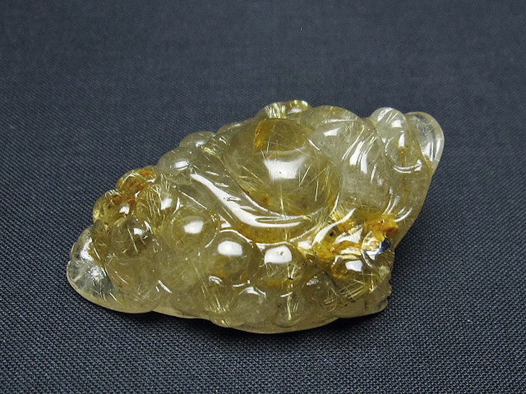 ゴールドタイチンルチル金蟾 置物 [t801-670] 2枚目