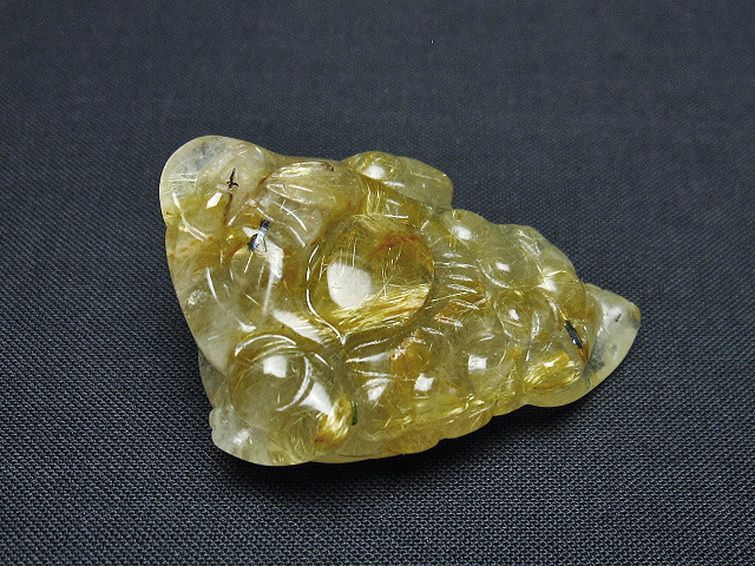 ゴールドタイチンルチル金蟾 置物 [t801-684] 3枚目