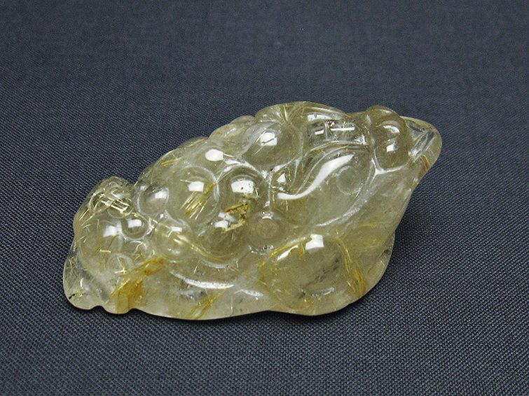 ゴールドタイチンルチル金蟾 置物 [t801-697] 2枚目