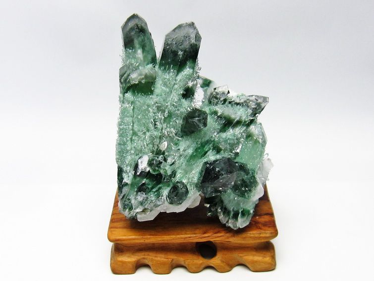 緑水晶 グリーンクォーツ クラスター[T802-1408] 1枚目