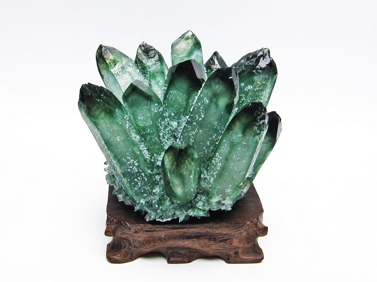 緑水晶 グリーンクォーツ クラスター [t802-4009] 1枚目