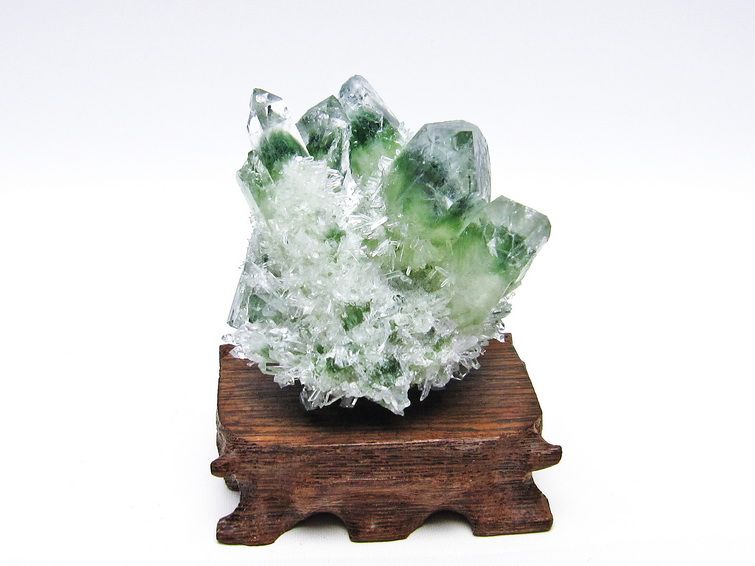 緑水晶 グリーンクォーツ クラスター [t802-4065] 1枚目