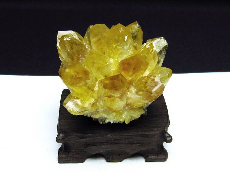 シトリン 水晶クラスター[t802-4472]